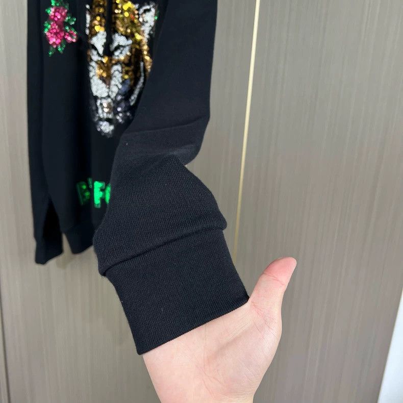 Gucci Gucci Sequin tiger head embroidered hoodie 2504-Nextarrow Size US S / EU 44-46 / 1 - 4 Thumbnail