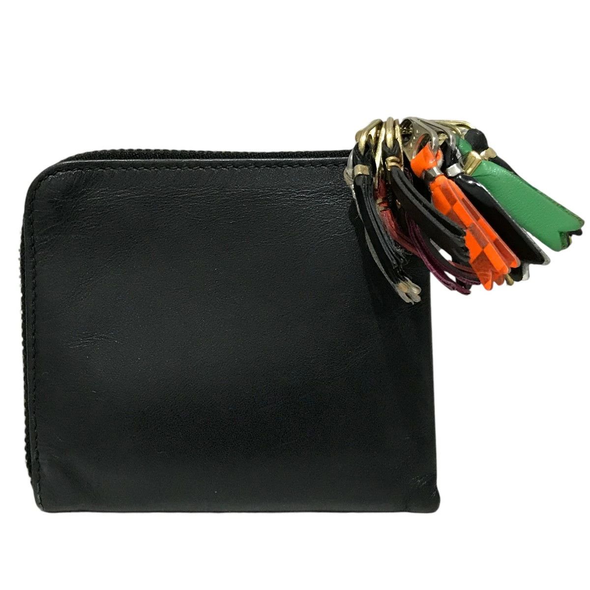 Comme des Garcons Wallet Plain L Zip Wallet Black Size ONE SIZE - 5 Thumbnail