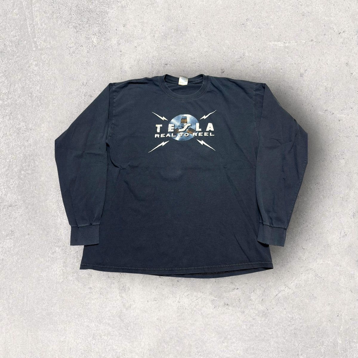Band Tees × Gildan Tesla Real to Reel long sleeve tee Size US XL / EU 56 / 4 - 1 Thumbnail