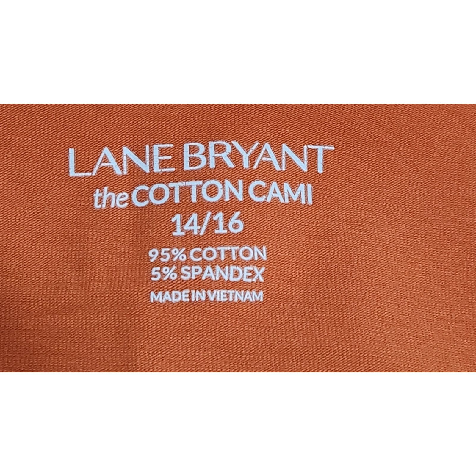 Other Lane Bryant Orange Adjustable Spaghetti Strap Tank Top 14 16 Size XL / US 12-14 / IT 48-50 - 4 Thumbnail