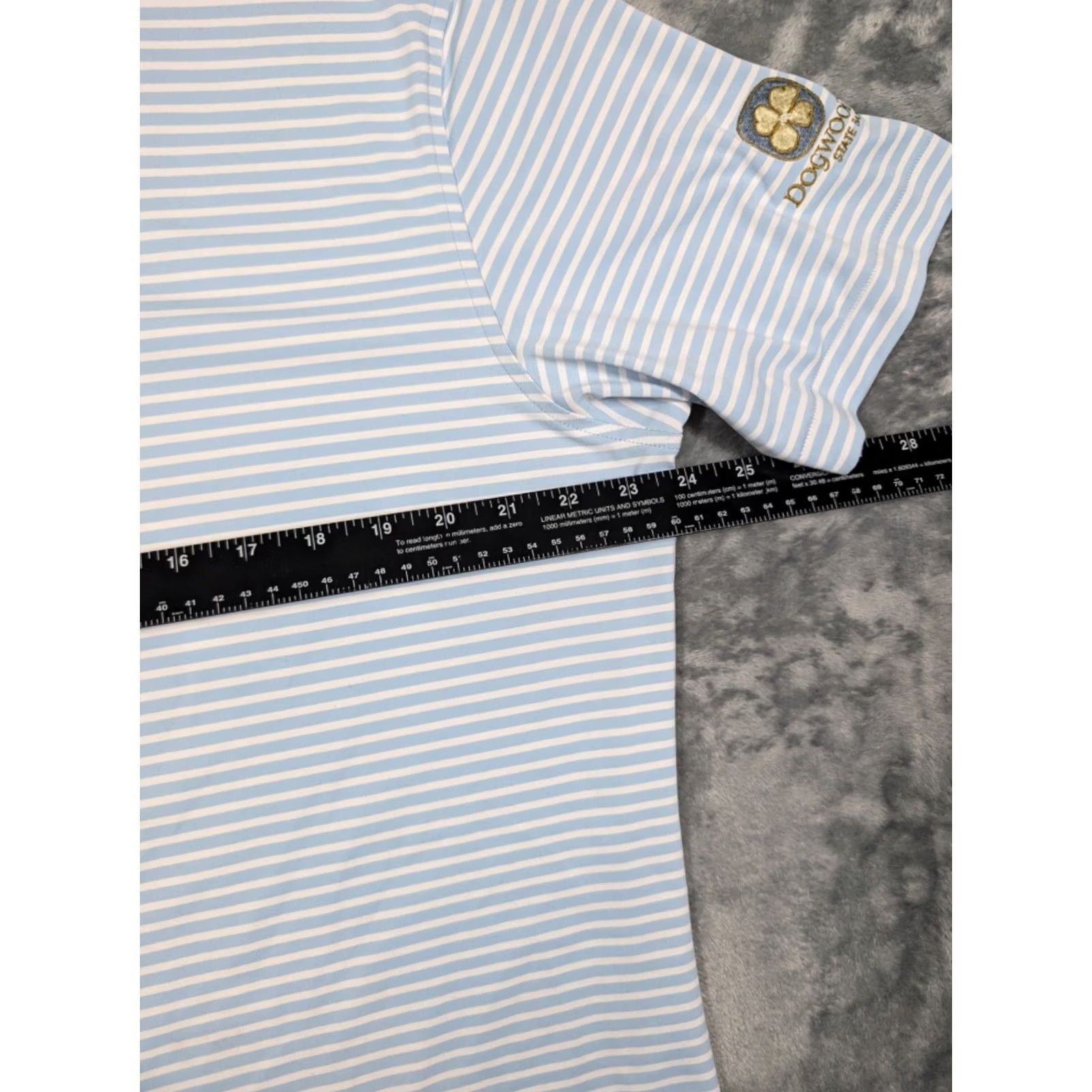 Peter Millar Peter Millar Crown Crafted Polo Shirt Mens XL Blue Striped Performance Stretch Size US XL / EU 56 / 4 - 3 Thumbnail