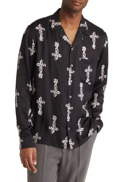 Allsaints ALLSAINTS Crossout Long Sleeve Shirt Size US S / EU 44-46 / 1 - 1 Thumbnail