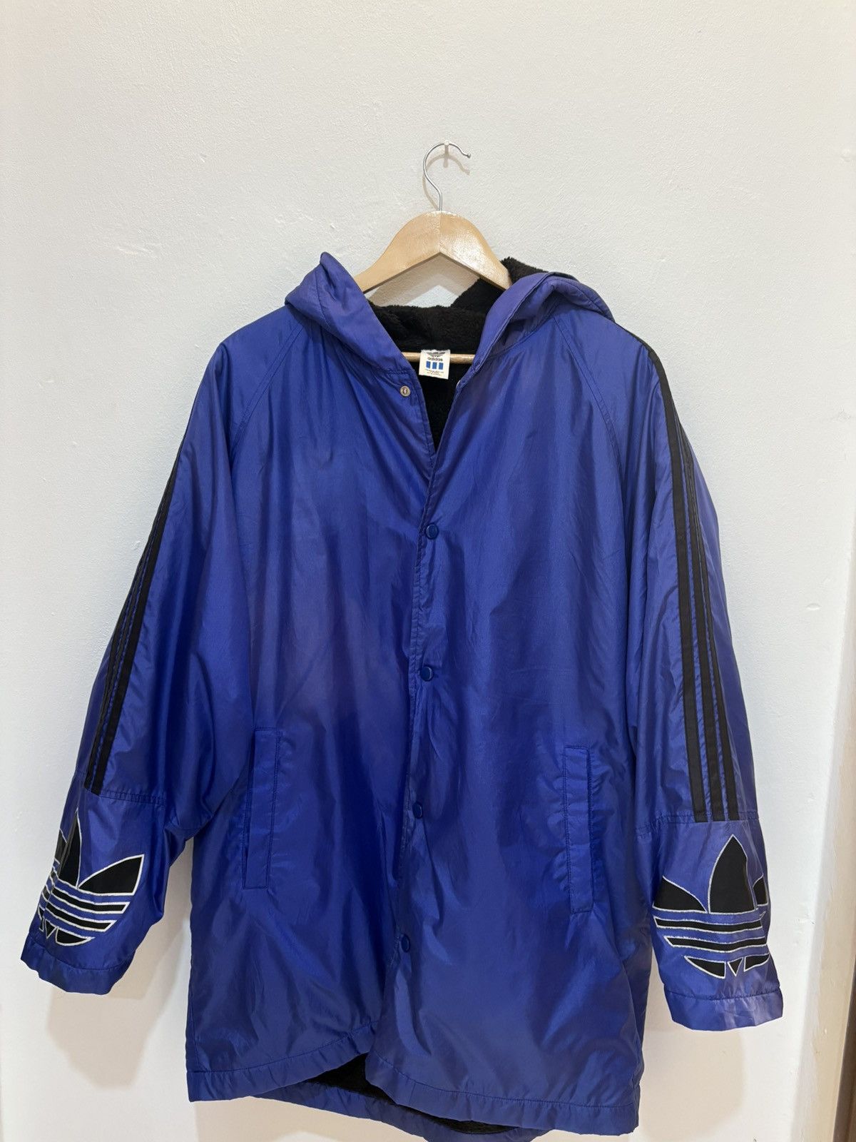 Adidas × Vintage 90s Adidas Big Logo Parka Jacket Size US L / EU 52-54 / 3 - 3 Thumbnail