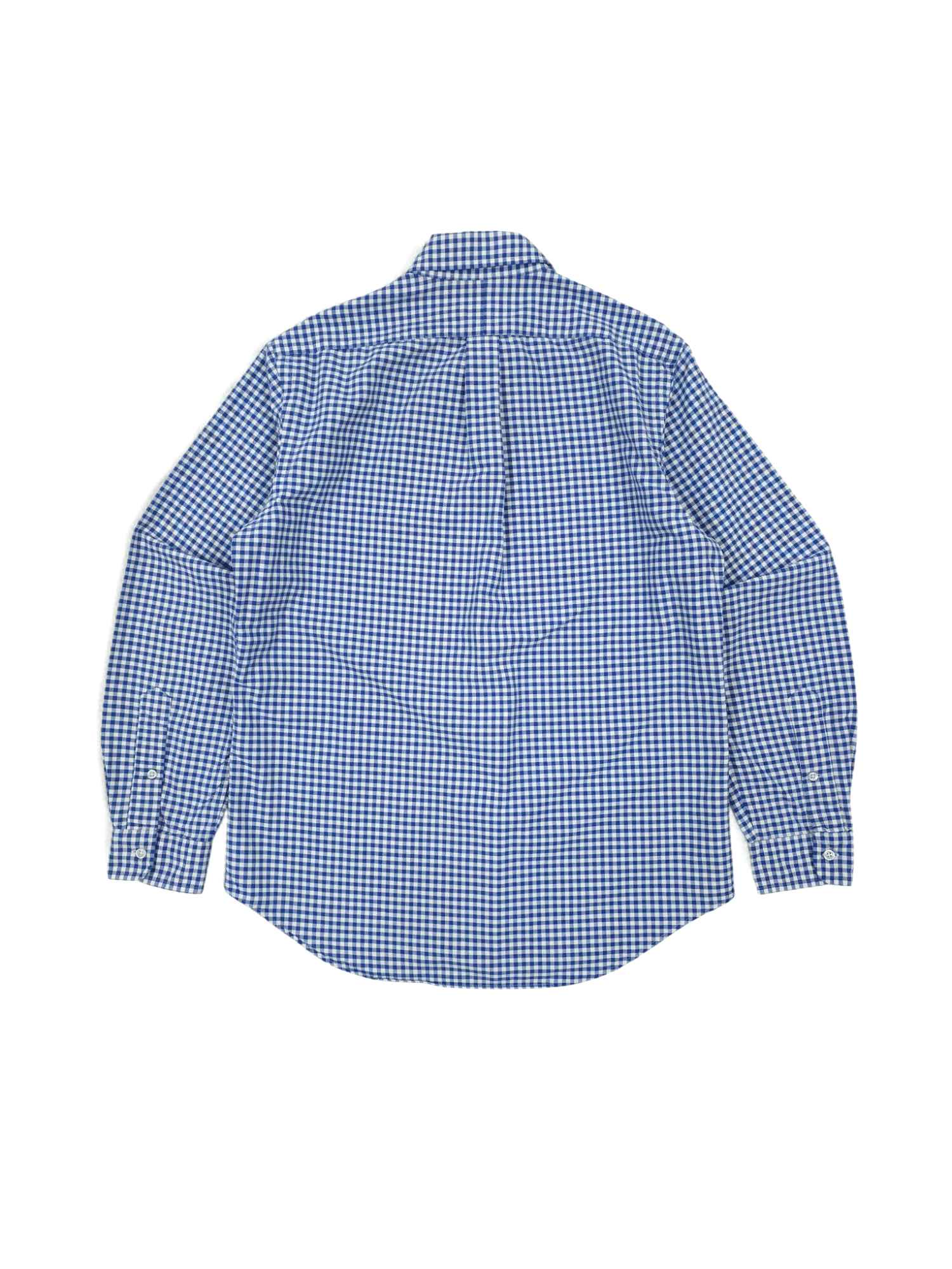 Polo Ralph Lauren 💎 Vintage Ralph Lauren Blue Checked Classic Button Shirt Size US M / EU 48-50 / 2 - 2 Thumbnail