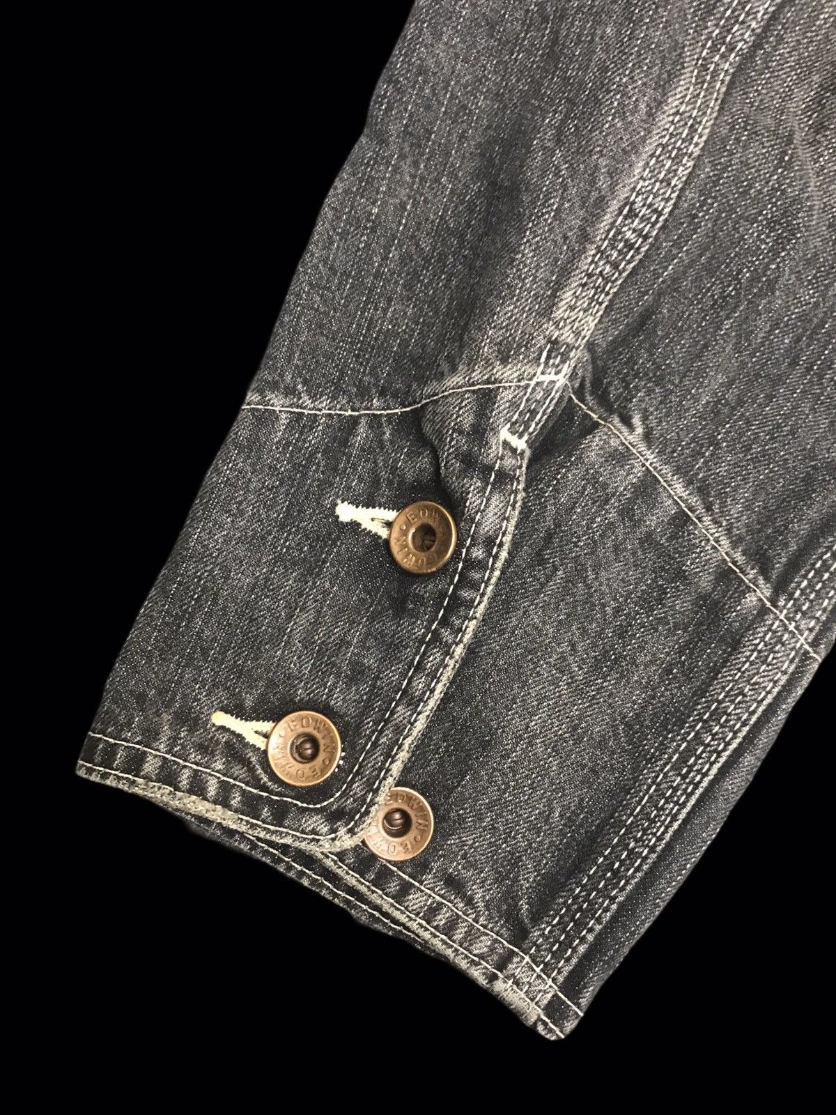 Edwin 💥ARCHIVAL💥VTG EDWIN BLACK WASH CHORE JACKET F361 Size US L / EU 52-54 / 3 - 14 Thumbnail