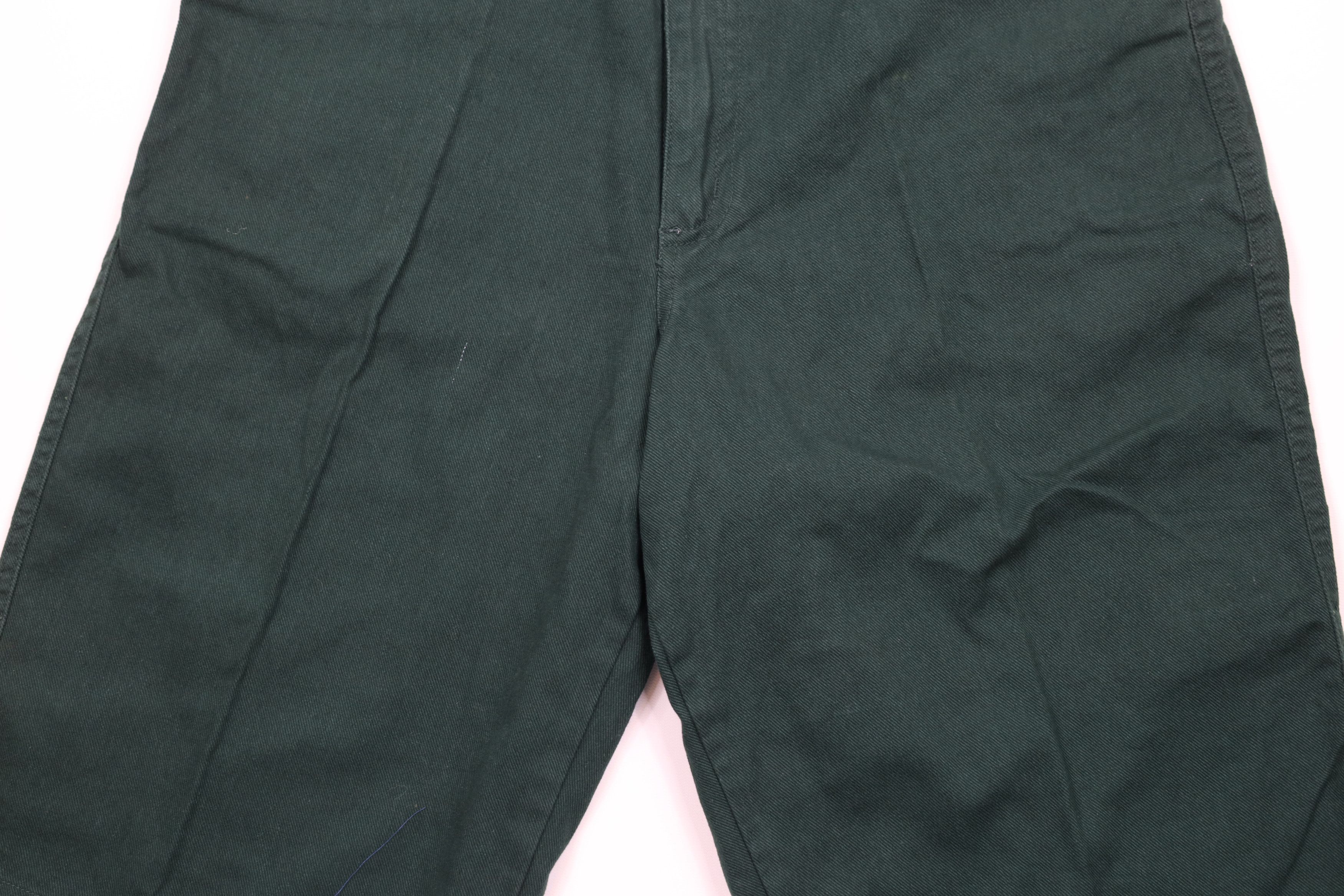 Vintage NOS Vintage 90s Streetwear Fit Denim Shorts Jorts Green Size US 34 / EU 50 - 3 Thumbnail