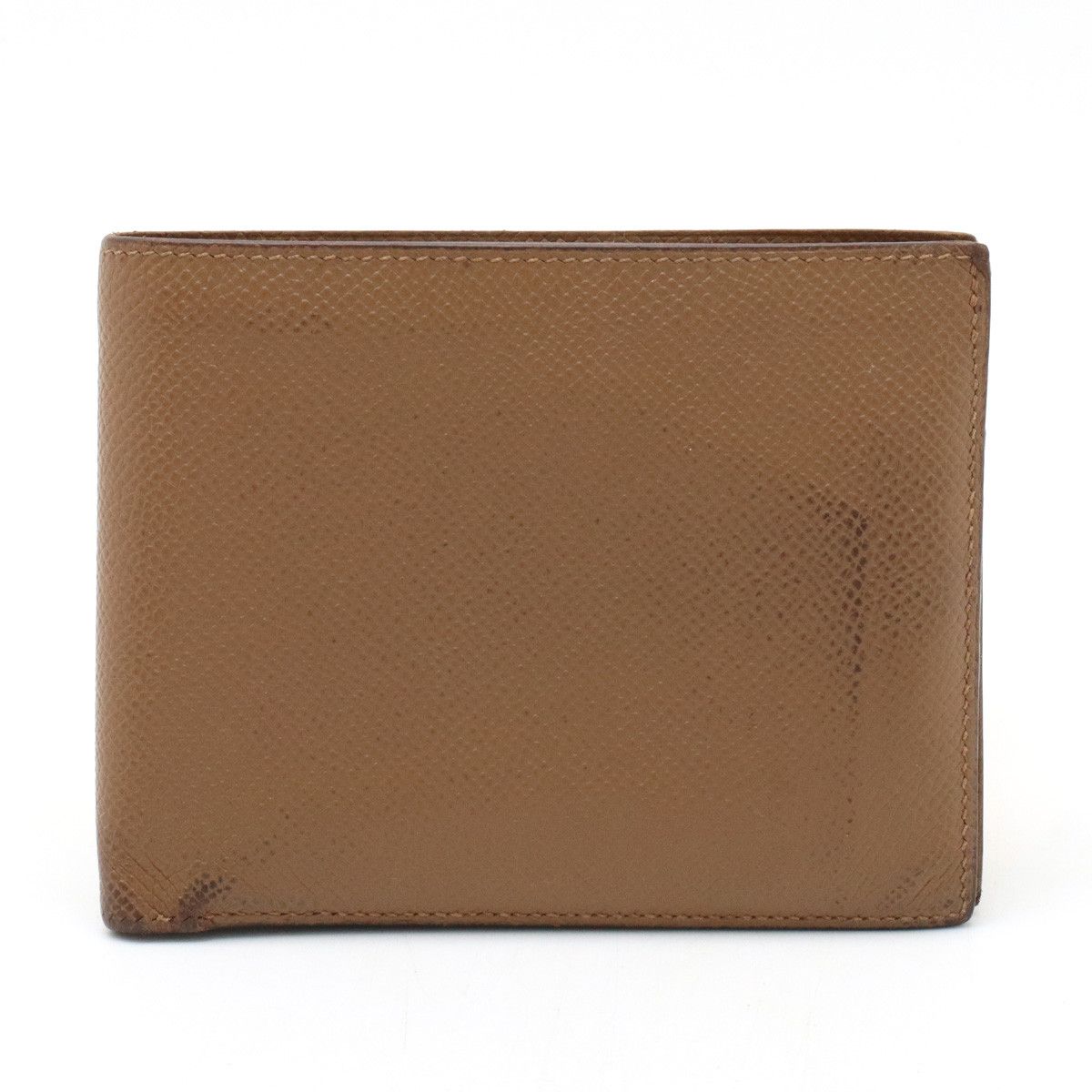 Hermes Hermes Hermes MC2 Galilee Bifold Wallet Vaux Epson Leather Brown Leather Short Wallet in Good Condition Size ONE SIZE - 1 Thumbnail
