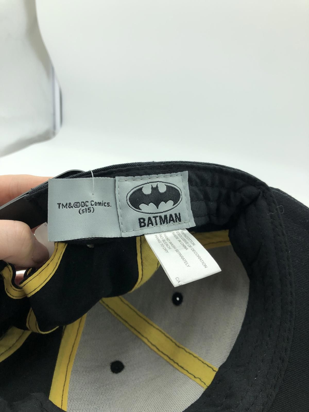 DC Comics Batman Logo Snapback Hat - Classic Black & Yellow Size ONE SIZE - 2 Thumbnail