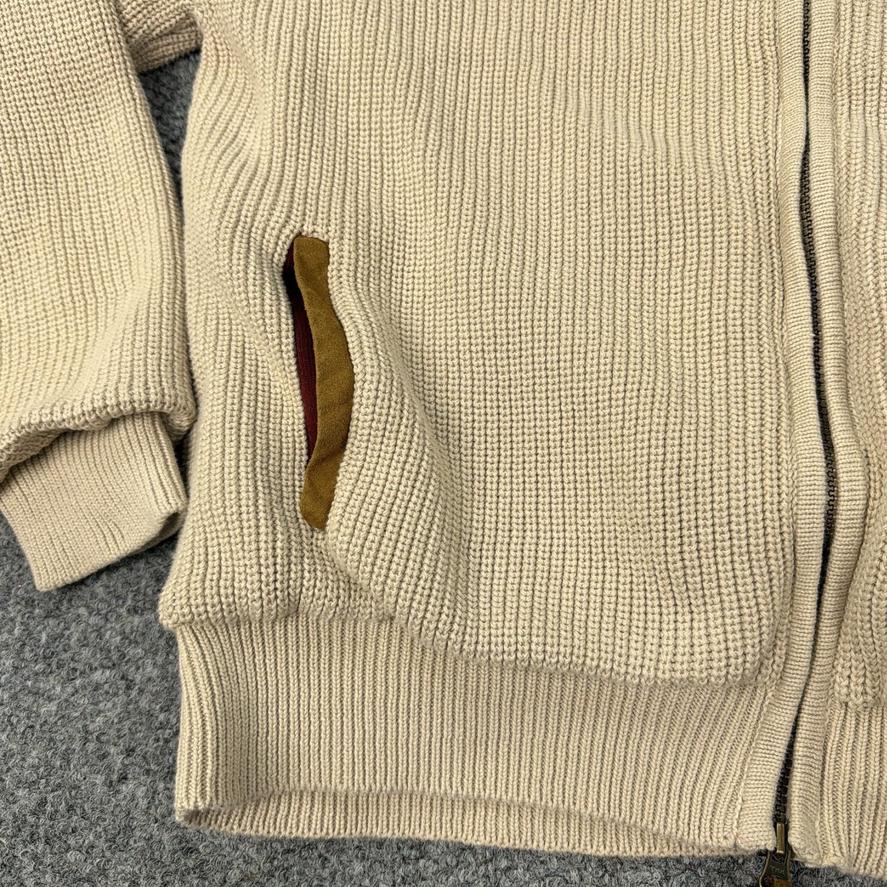 Orvis Orvis Jacket Mens XL Beige Full Zip Cotton Suede Shoulder Patches Bomber Size US XL / EU 56 / 4 - 5 Thumbnail