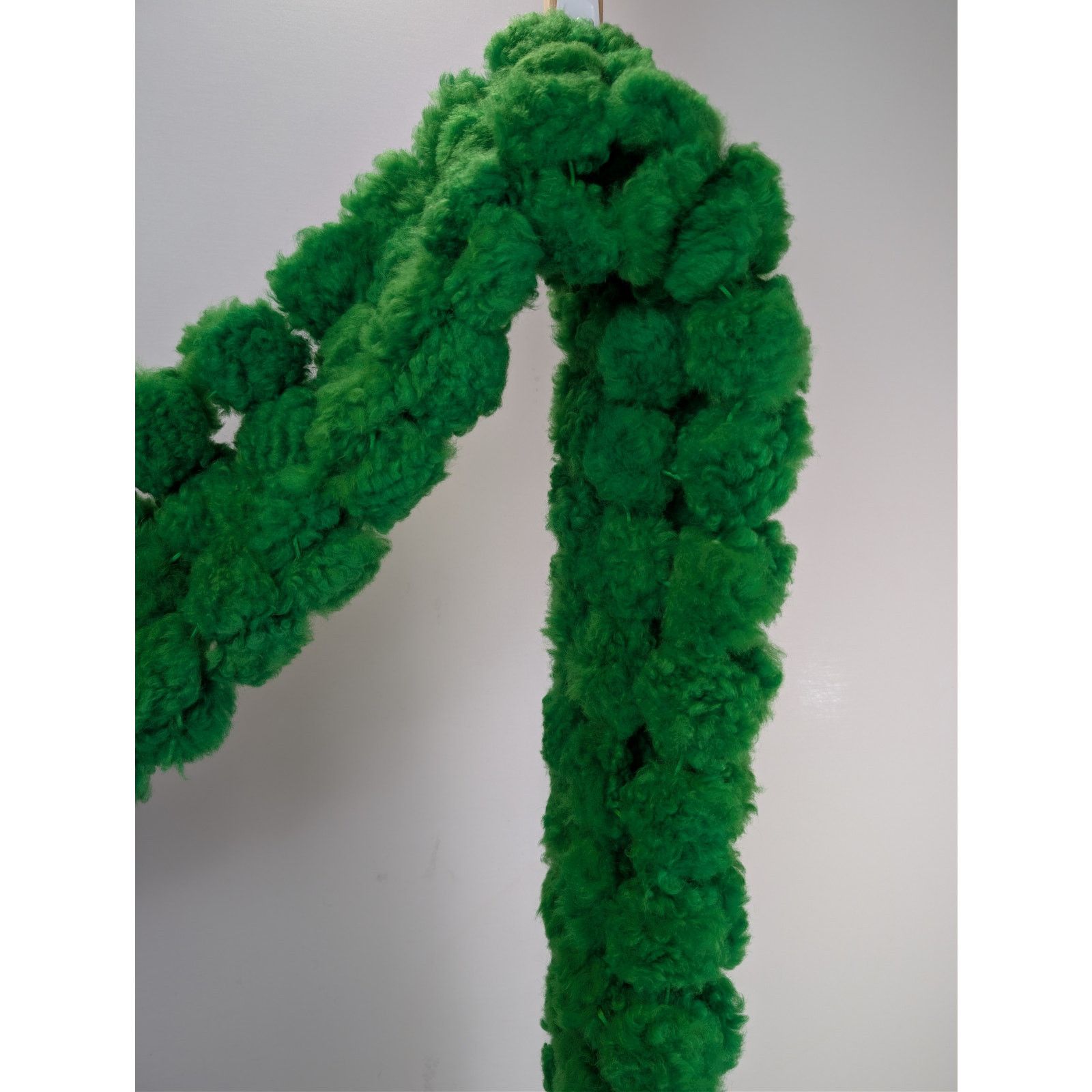 Bottega Veneta o1rshd1 Size: OS / Teddy Shearling Scarf Pompom in Green Size ONE SIZE - 8 Thumbnail
