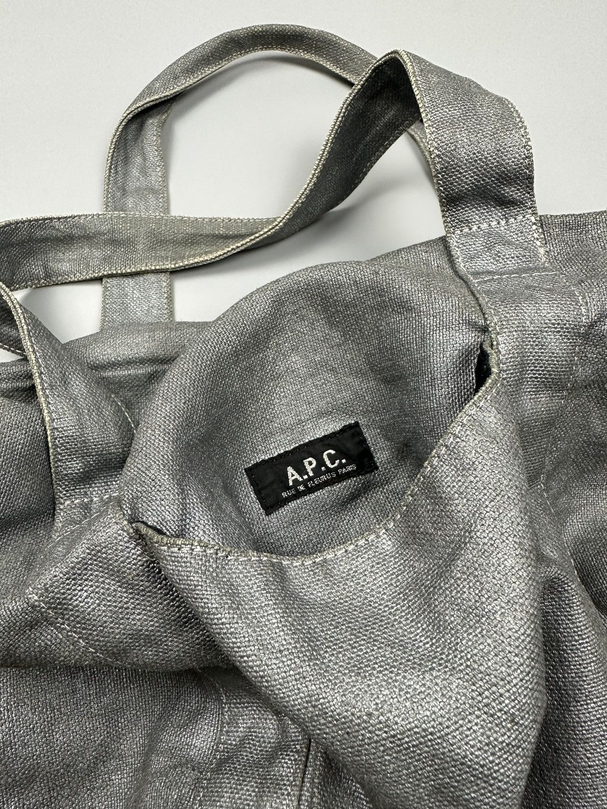 A.P.C. 🔥Rare Sick🔥Vintage APC Waxed Linen Tote Bags Size ONE SIZE - 7 Thumbnail