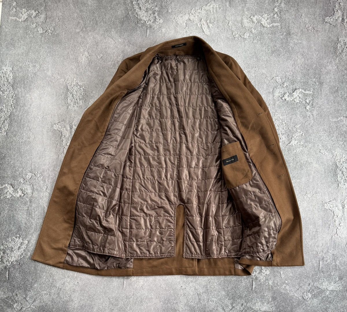 Designer × Massimo Dutti Massimo Dutti EUR48/USA38 brown coat wool long jacket blazer Size M / US 6-8 / IT 42-44 - 12 Thumbnail