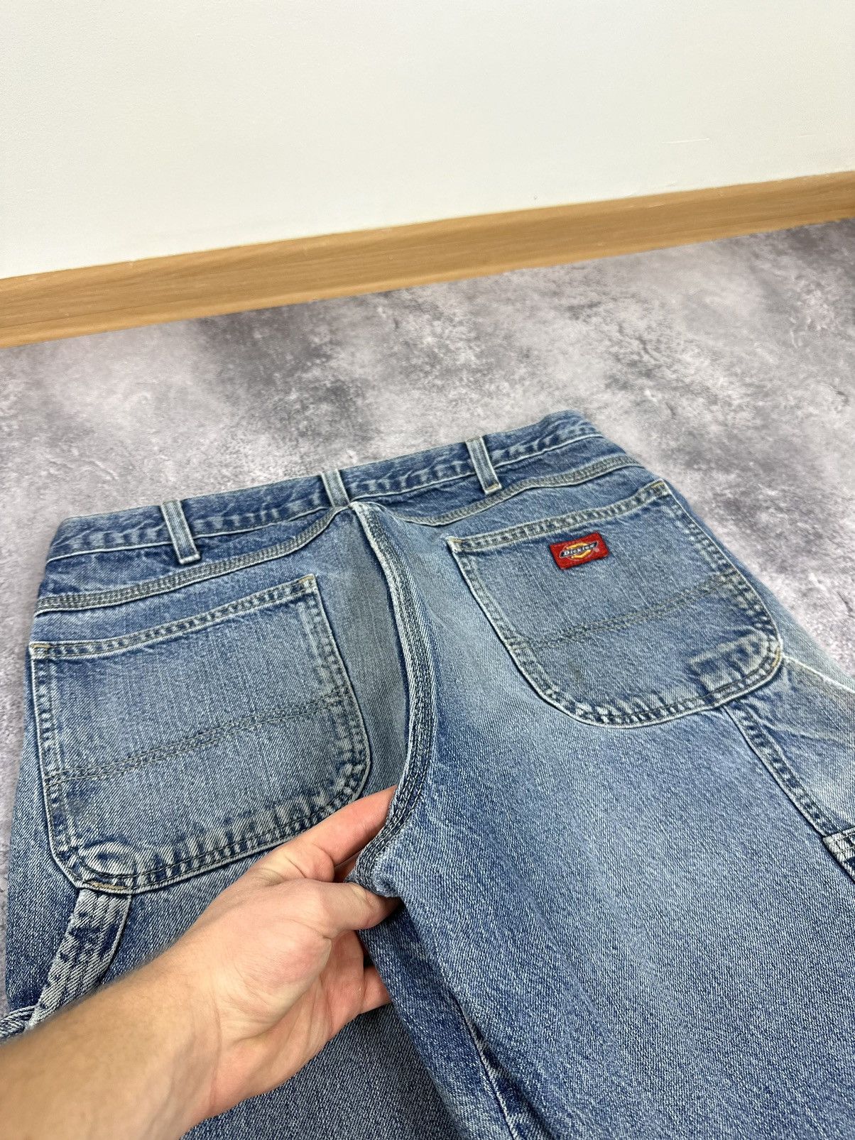 Dickies Vintage Dickies USA Baggy Light Blue Denim Carpenter Pants Size US 34 / EU 50 - 6 Thumbnail