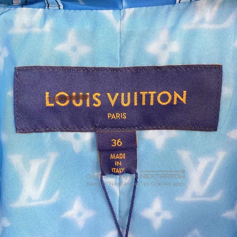 Louis Vuitton Louis Vuitton Old Flower Blue Full Logo Gradient Jacket Size XS / US 0-2 / IT 36-38 - 6 Thumbnail
