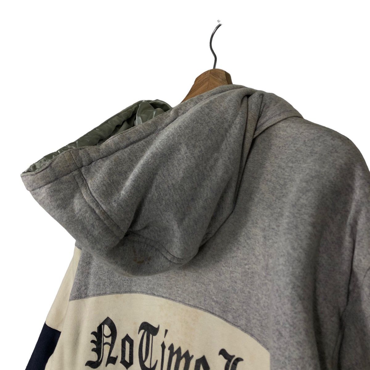 Japanese Brand 🔥Reversible Bomber Jacket American Sport No Time Lose Size US M / EU 48-50 / 2 - 8 Thumbnail