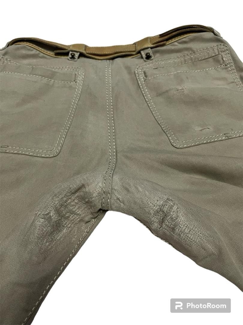 Issey Miyake Issey Miyake Early 2000 A/W Leather Trim Pants with Belt Size US 34 / EU 50 - 18 Thumbnail