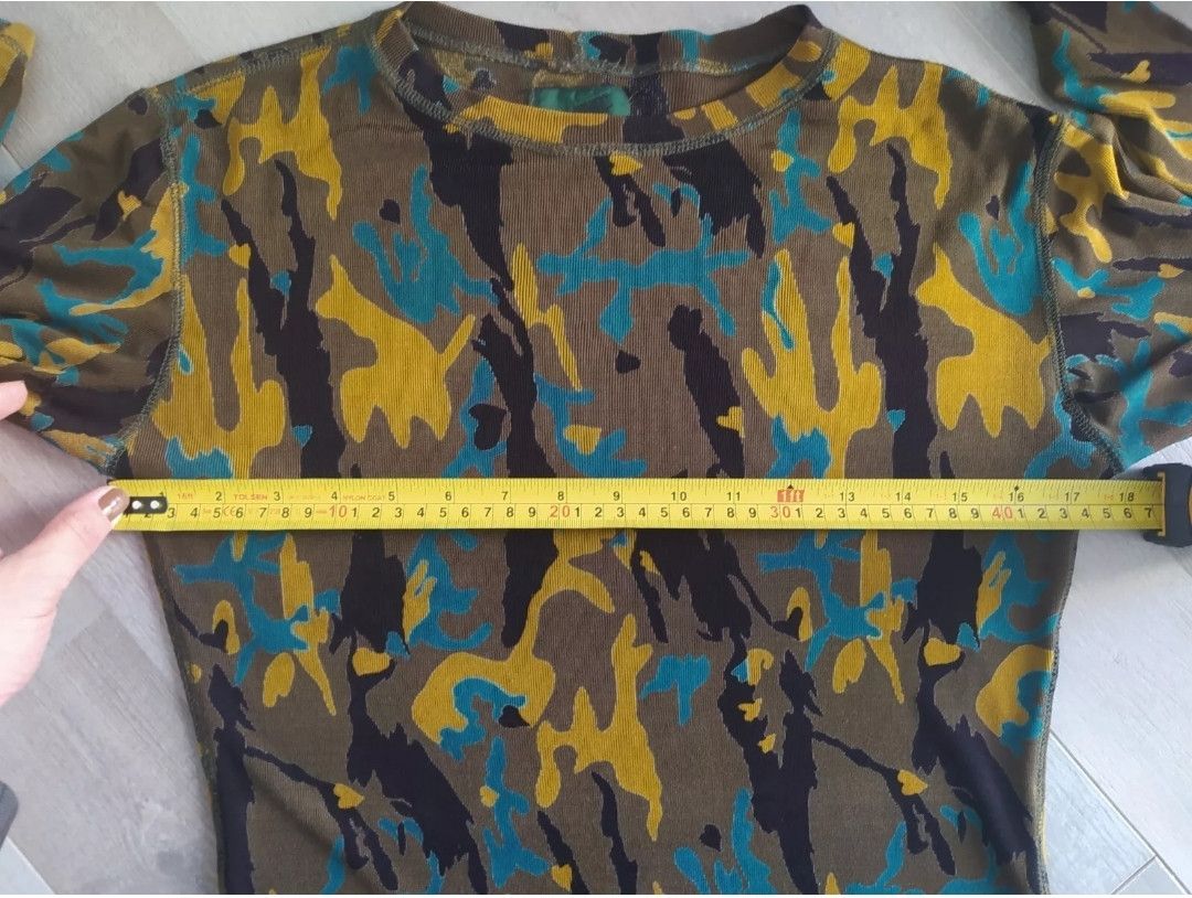 Jean Paul Gaultier Gaultier Junior Dress Camouflage Ribbed Vintage 90s Size M / US 6-8 / IT 42-44 - 13 Thumbnail