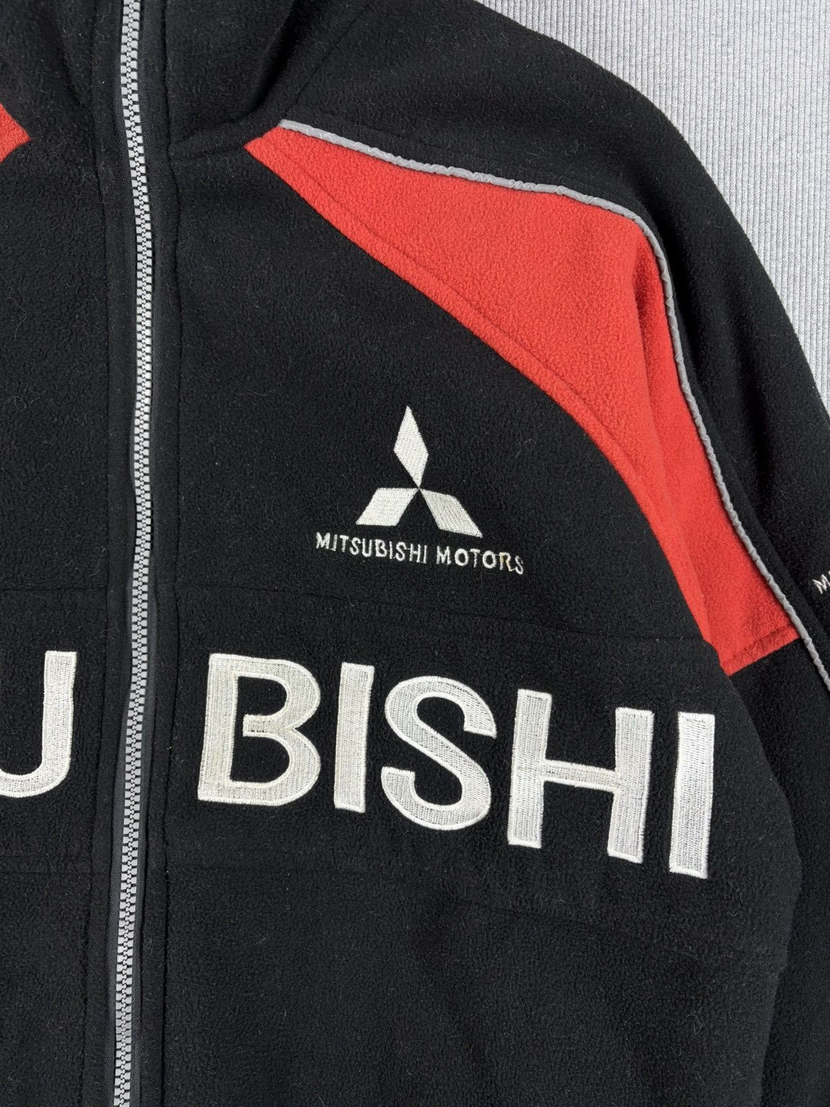 Japanese Brand Mitsubishi RALLIART fleece racing jacket vintage Size US M / EU 48-50 / 2 - 6 Thumbnail