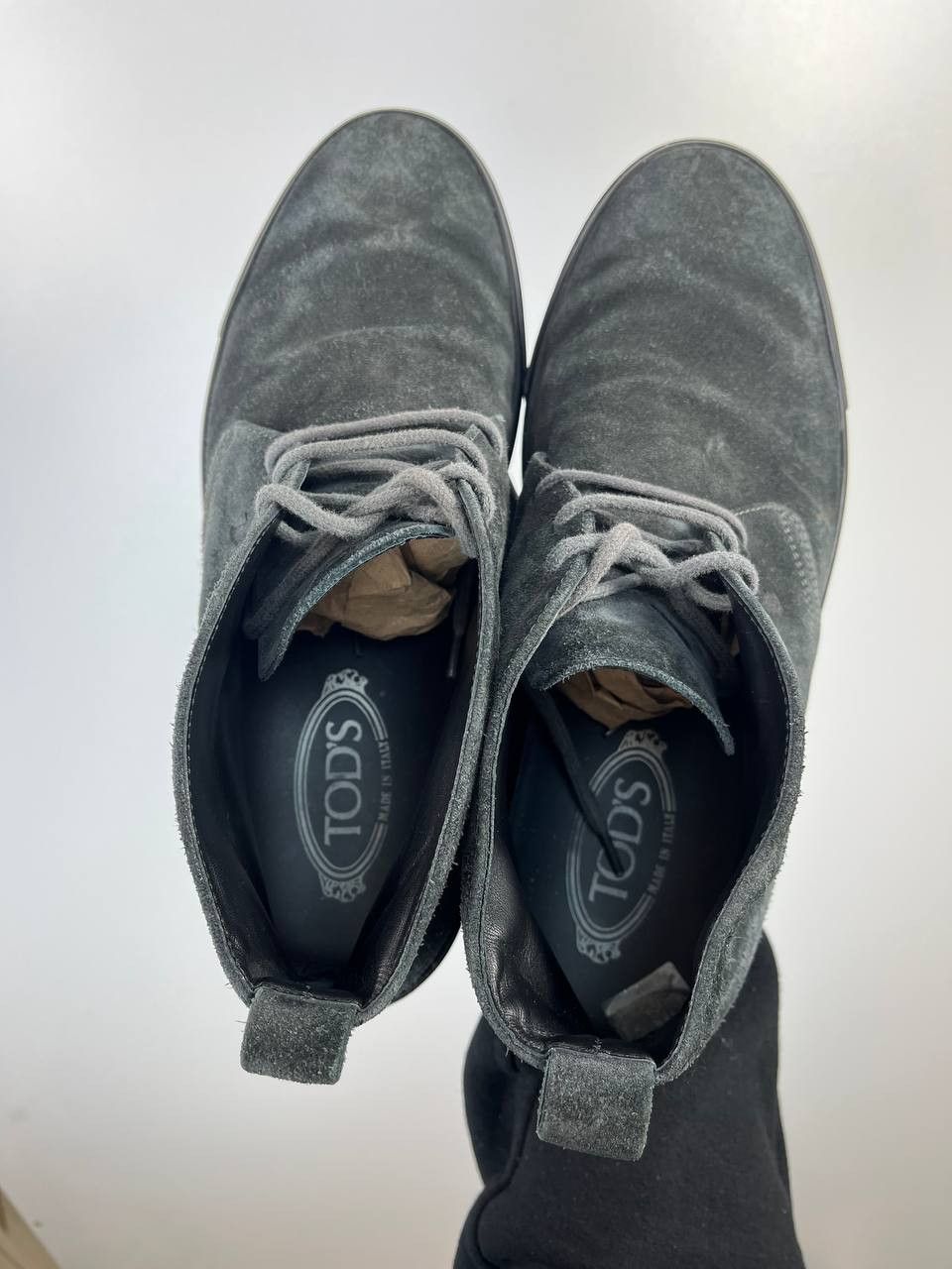 Tod's Tod’s Suede Chukka Boots Dark Grey Mens Size Eu 43 Size US 9.5 / EU 42-43 - 3 Thumbnail
