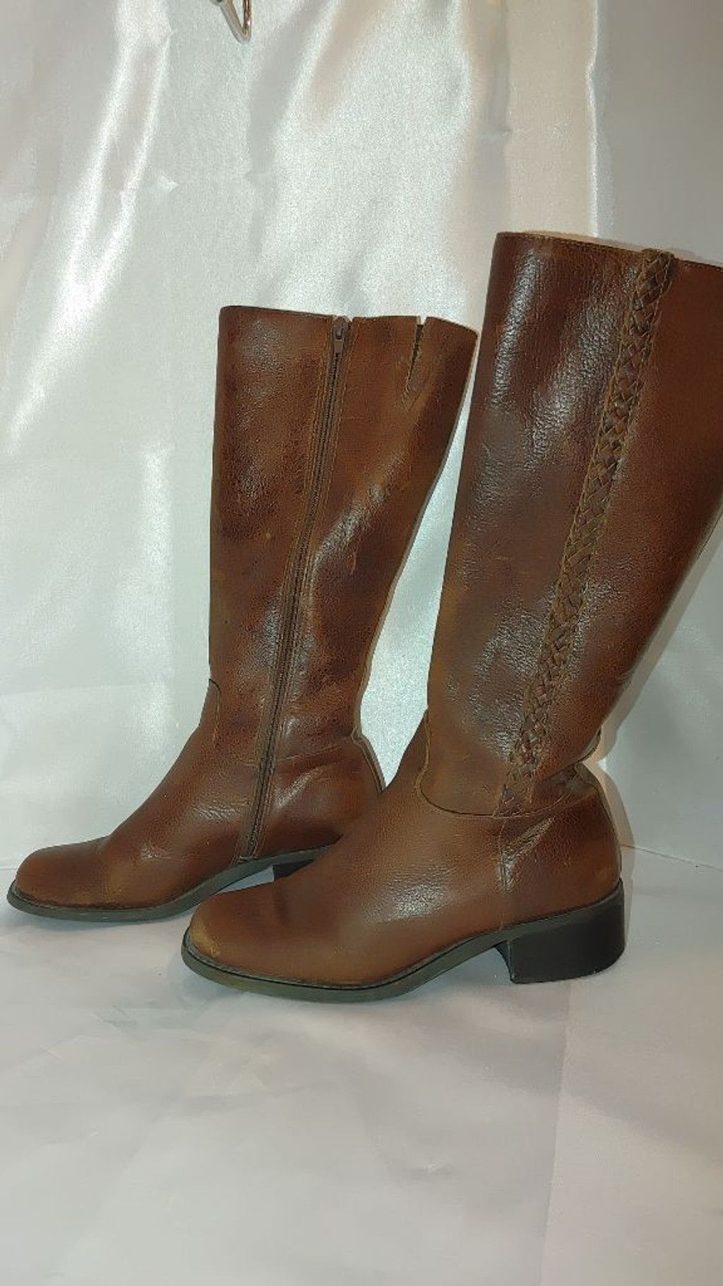 The Unbranded Brand Nicole Made in Brazil Leather Boots Size 7M Size US 7 / IT 37 - 3 Thumbnail