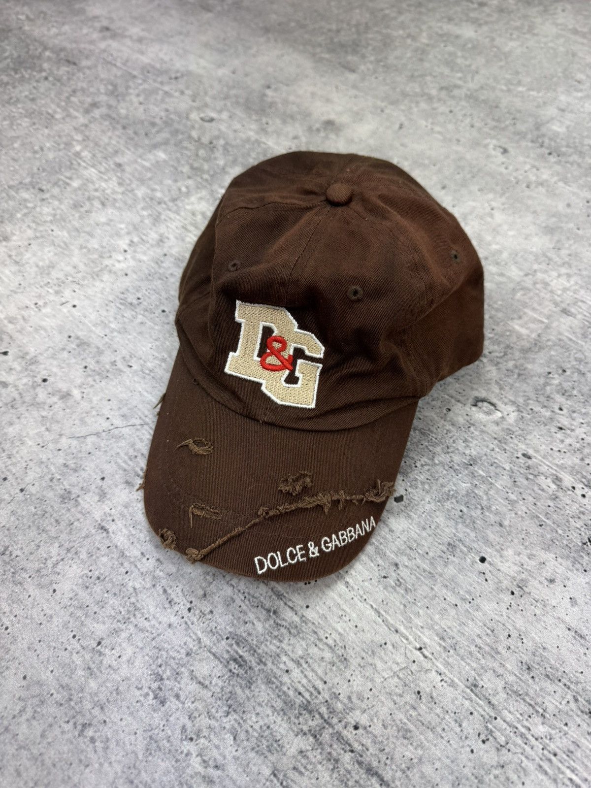 Dolce & Gabbana × Vintage Vintage Y2K Dolce Gabbana Distressed Cap