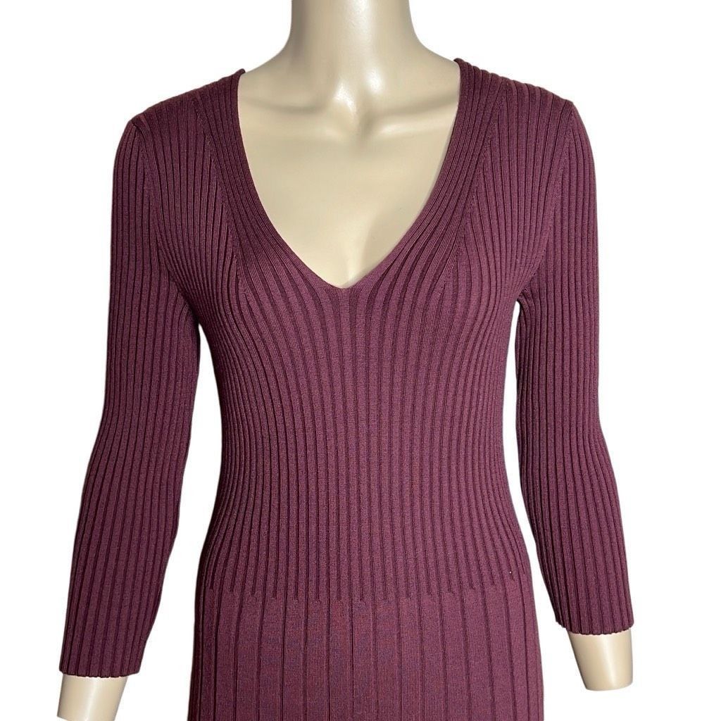 Wolford Wolford Merino Wool Rib Dress Burgundy NWT M Size M / US 6-8 / IT 42-44 - 7 Thumbnail