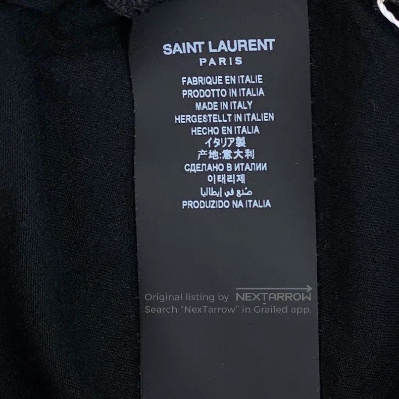 Saint Laurent Paris Saint Laurent Paris Black Heartbreak Love Heart Printed Co Size US L / EU 52-54 / 3 - 6 Thumbnail