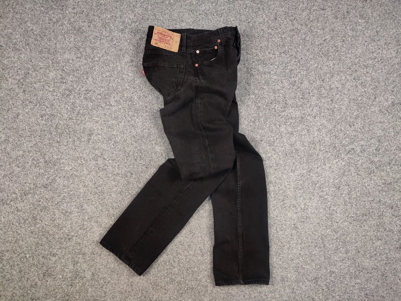 Levi's Vintage 90's Levis 501 Black Faded Denim Jeans Usa Style Size US 30 / EU 46 - 13 Thumbnail