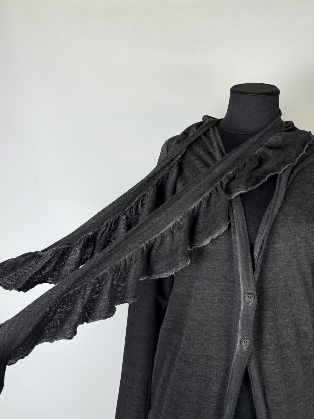 Cop Copine Cop copine asymmetrical layered draped scarf zip cardigan Size L / US 10 / IT 46 - 5 Thumbnail