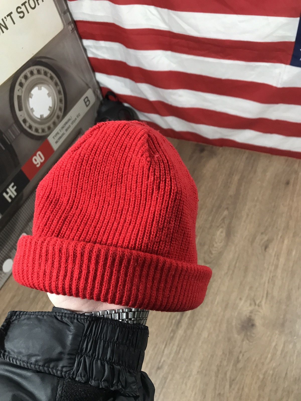 Lacoste × Vintage Lacoste Vintage Beanie Hat Cap 90s One Size Made In France Size ONE SIZE - 4 Thumbnail