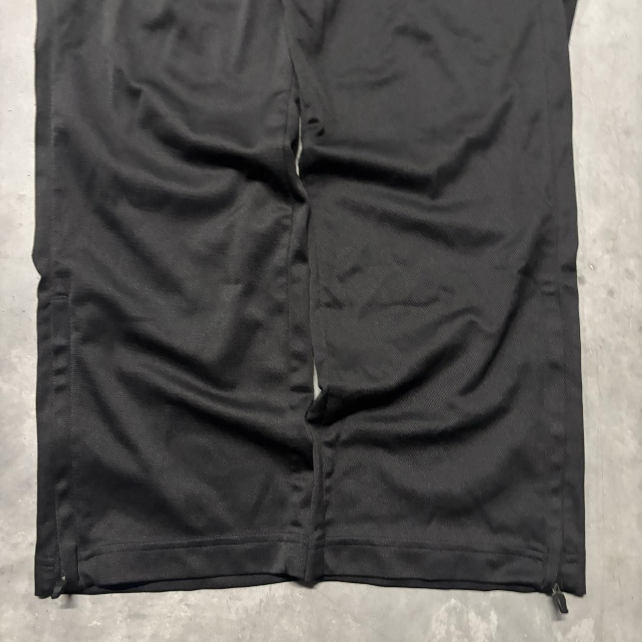 Japanese Brand × Vintage Crazy Vintage Y2K/2000s Black Streetwear Drill Essential Track Pants! Size US 32 / EU 48 - 4 Thumbnail