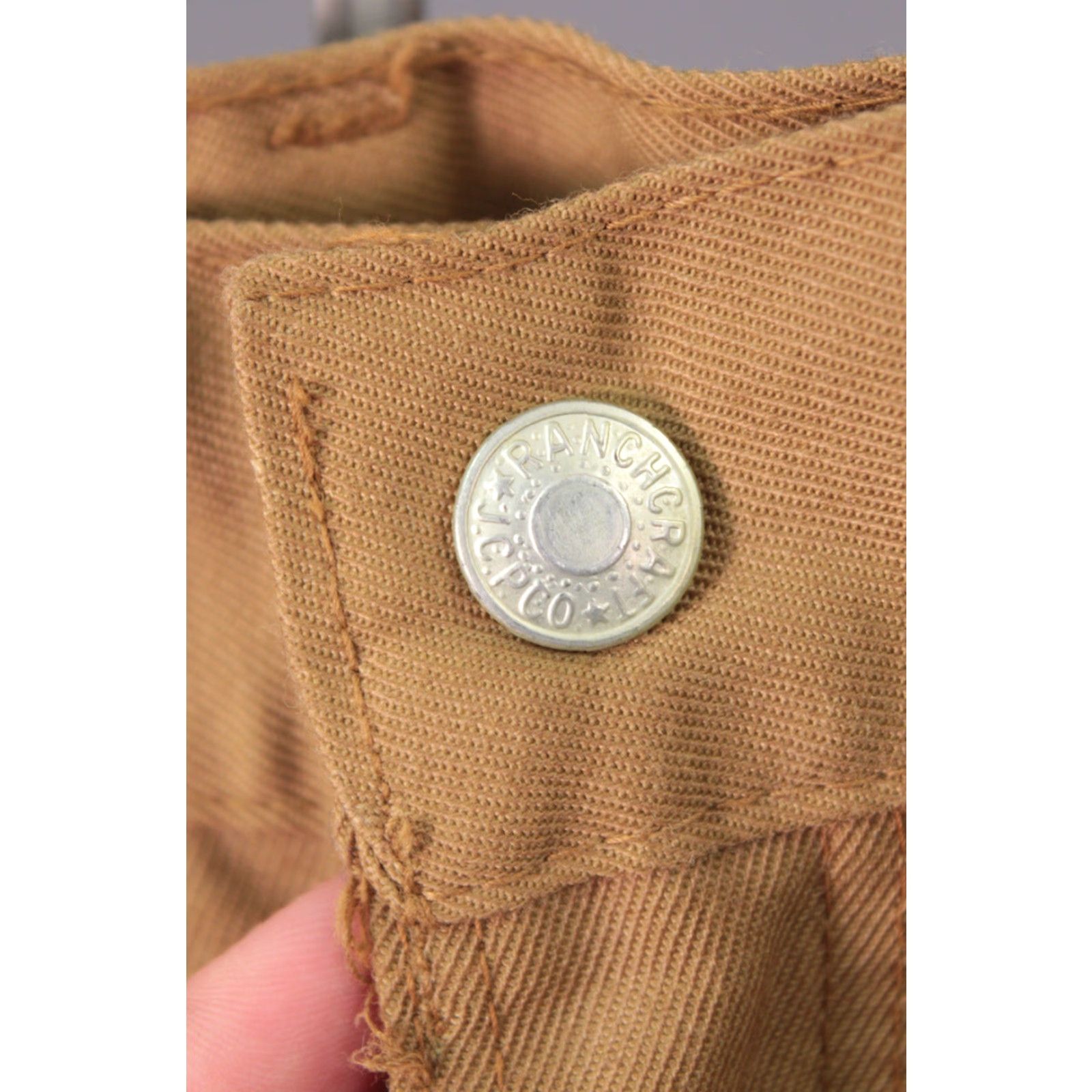 JCPenney VINTAGE JC Penney Ranchcraft Western Jeans 29x27 Khaki 1960s Mens Pants Size US 29 - 5 Thumbnail