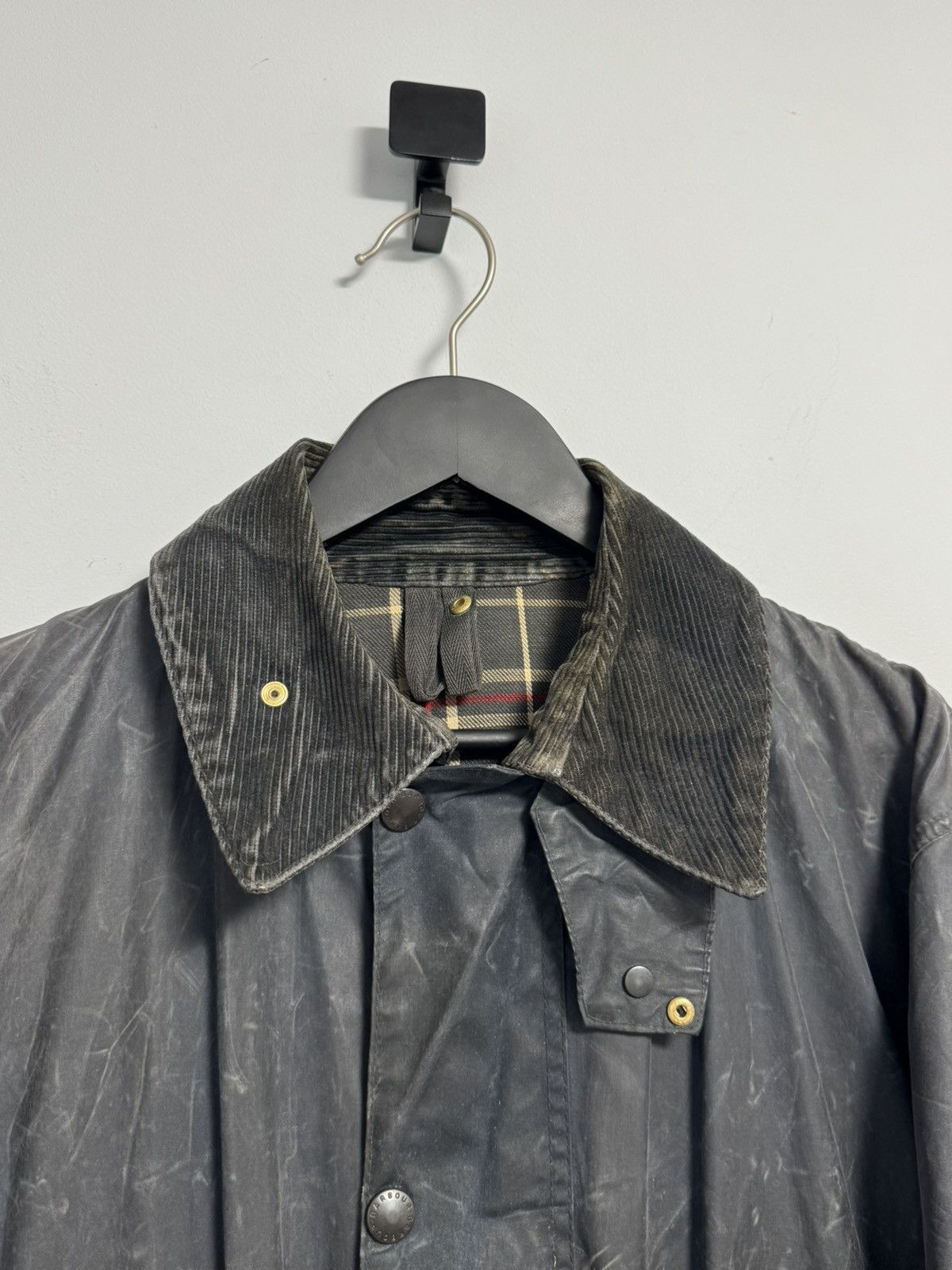Barbour Barbour Border Wax Jacket Mens C40 102cm Navy Blue Vintage Size US XL / EU 56 / 4 - 10 Thumbnail