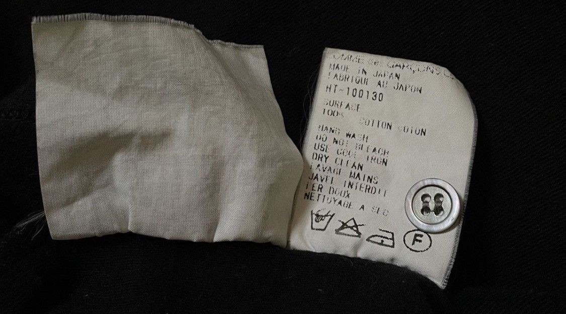 Comme des Garcons Vintage cdg homme AD98 black boxy polo shirt Size US M / EU 48-50 / 2 - 6 Thumbnail