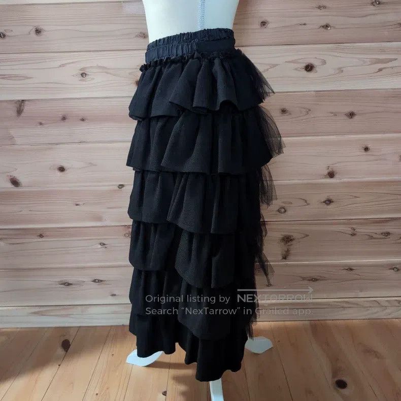 Comme des Garcons Comme Des Garcons size F Black Vintage Mesh Layered Top Size 25" / US 0 / IT 36 - 2 Thumbnail