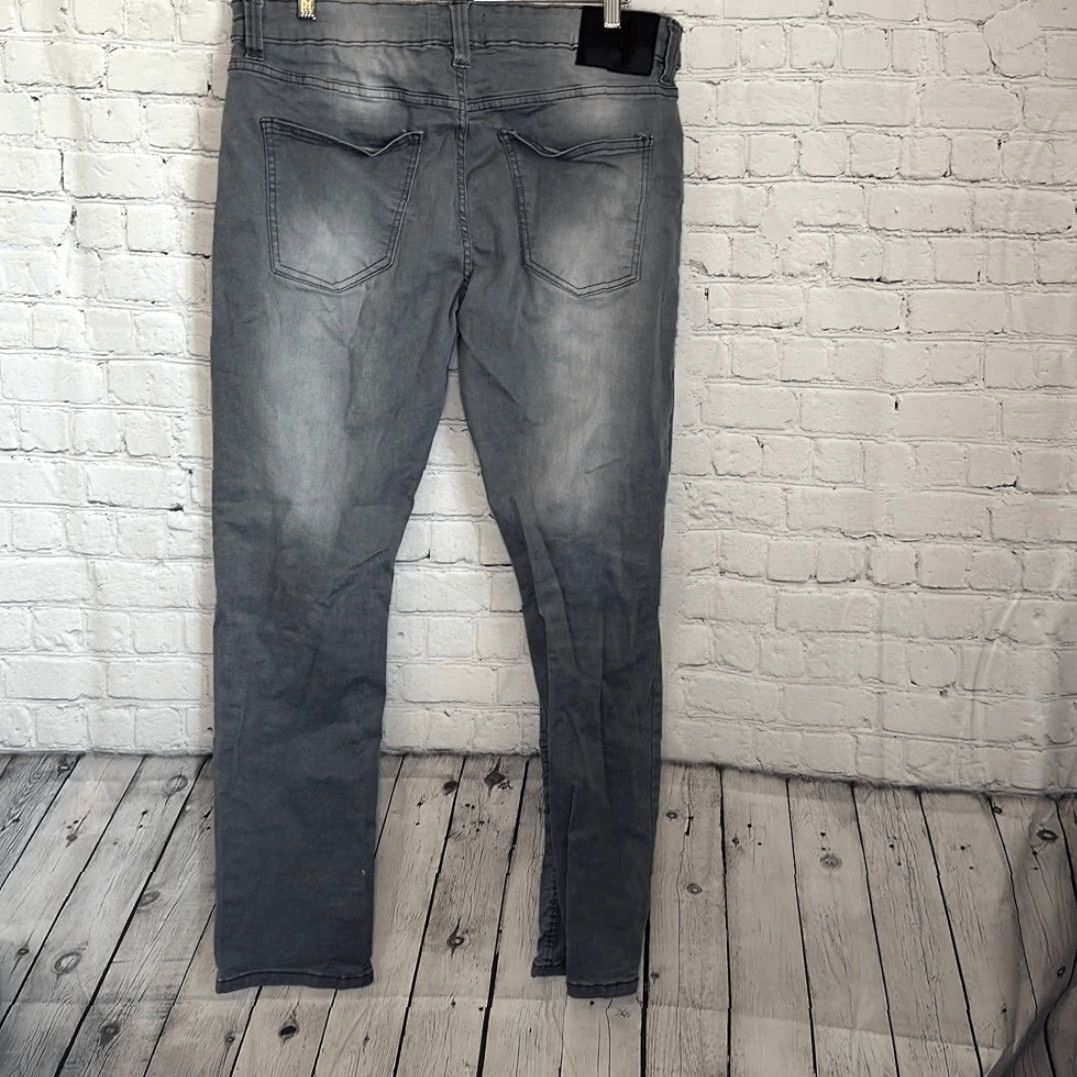 Marcs Marc Ecko Jeans Men 36x32 Gray Skinny Mens Size US 36 / EU 52 - 5 Thumbnail