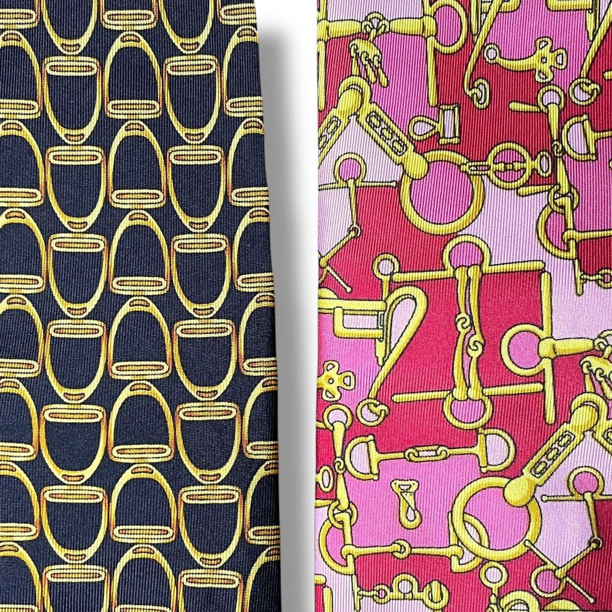 Gucci SET OF 2 - Gucci Tom Ford Era Locking Chains Silk Neckties Size ONE SIZE - 4 Thumbnail