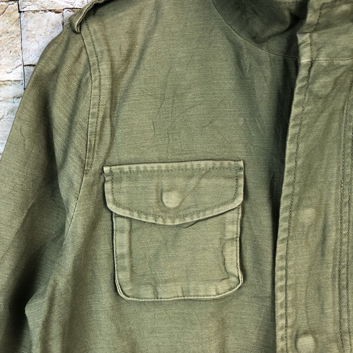 Japanese Brand 3 Can4on Green multipocket military army jacket #A533 Size US M / EU 48-50 / 2 - 9 Thumbnail