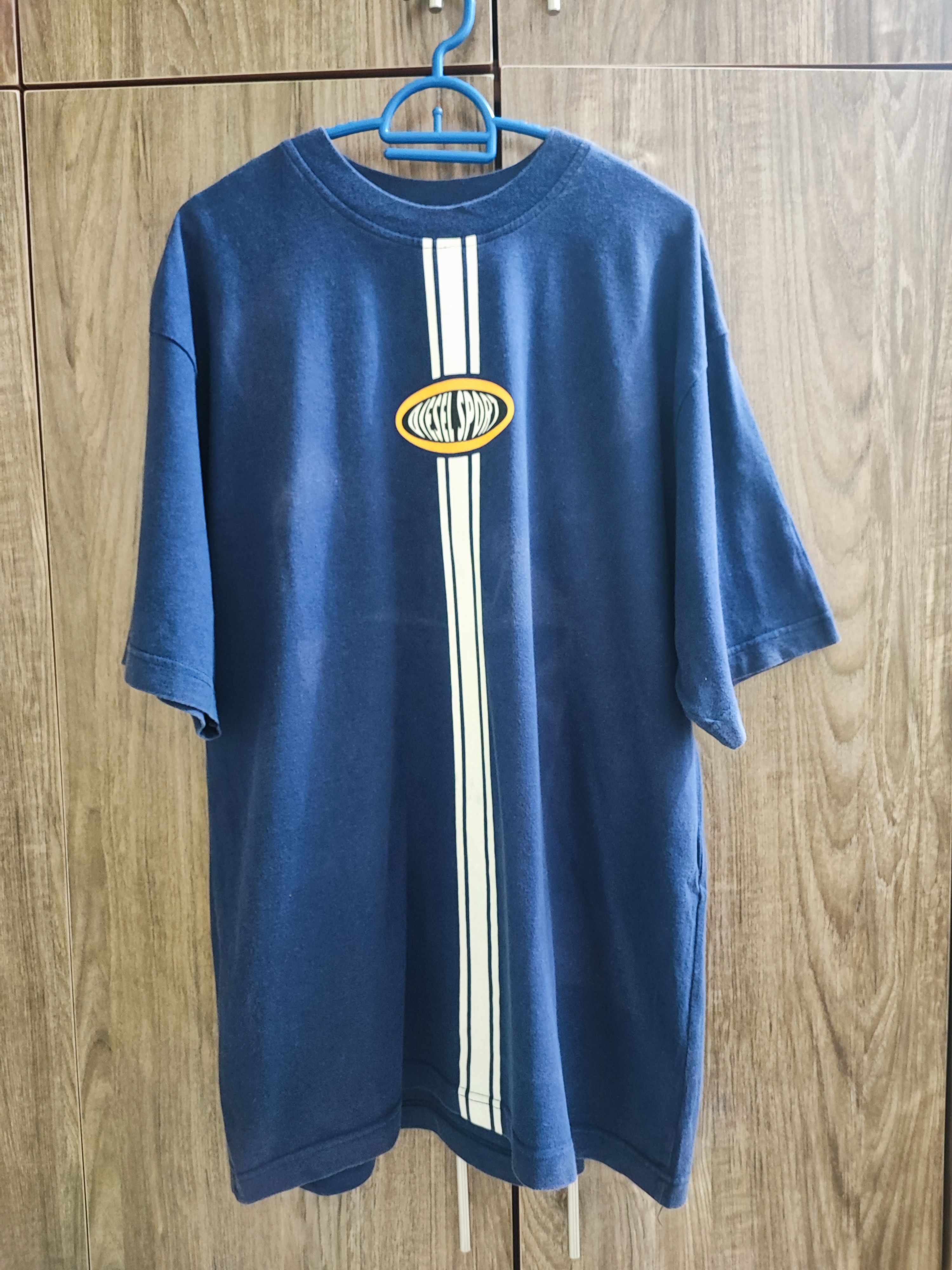 Diesel × Vintage Vintage Y2k Diesel Industrial Sport T-Shirt Size US L / EU 52-54 / 3 - 1 Thumbnail