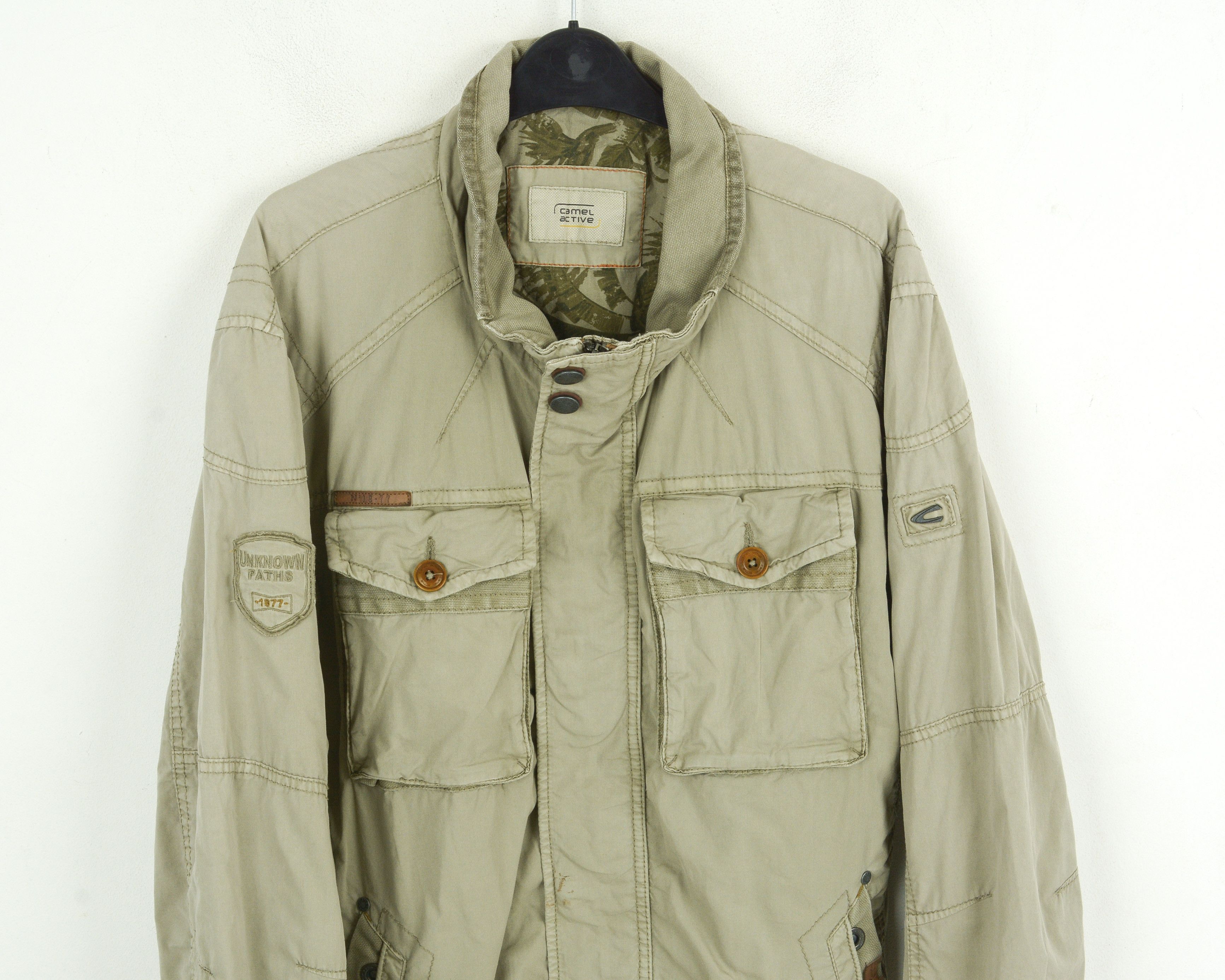 camel active Saison Men UK 42L US Field Jacket EU 52L Military Coat DE Size US M / EU 48-50 / 2 - 2 Thumbnail