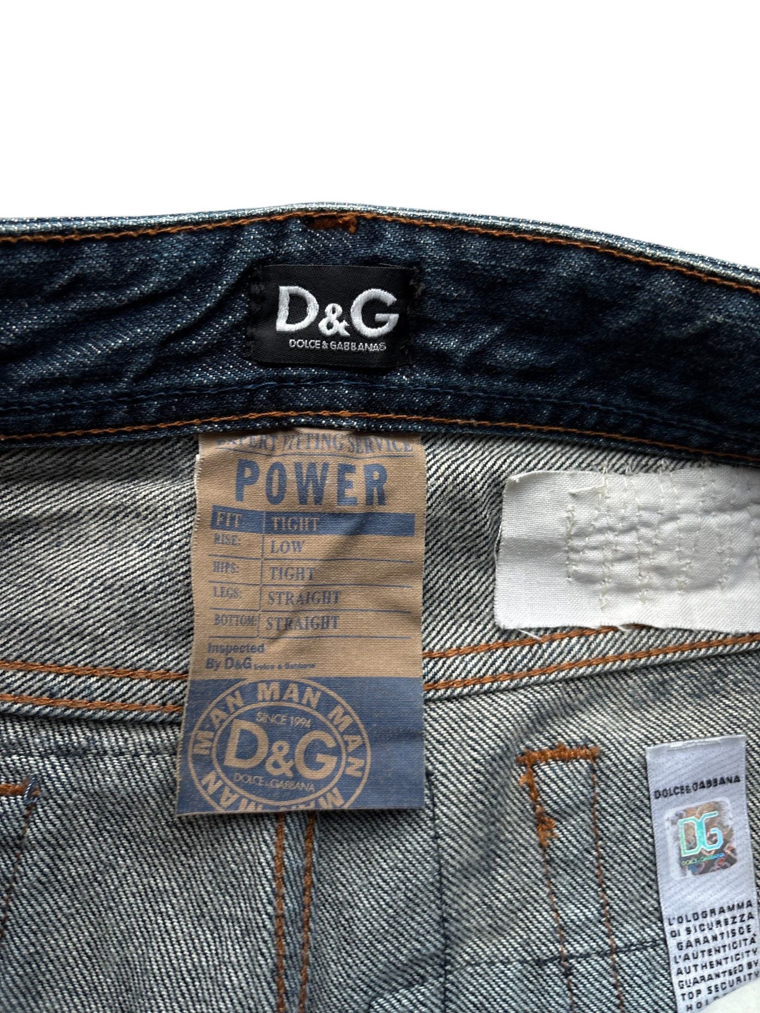 Dolce & Gabbana D&G Dolce Gabbana Patchwork Jeans distressed faded y2k Size US 33 - 10 Thumbnail