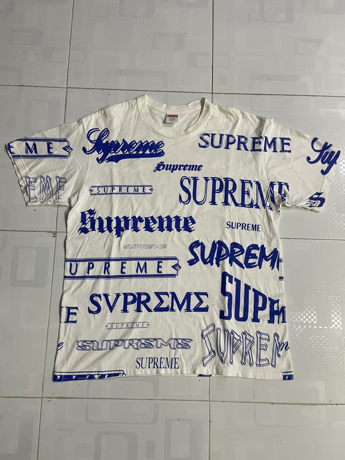 Supreme (2007) Vintage SUPREME Phase 2 all over t-shirt | Grailed
