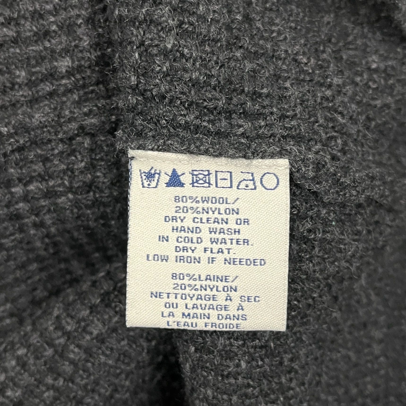 Schott Schott NYC Wool Sweater Mens 2XL Charcoal Gray Waffle-Knit Henley Pullover Pullover Knit Shirt Jackets & Coats? Size US XXL / EU 58 / 5 - 3 Thumbnail