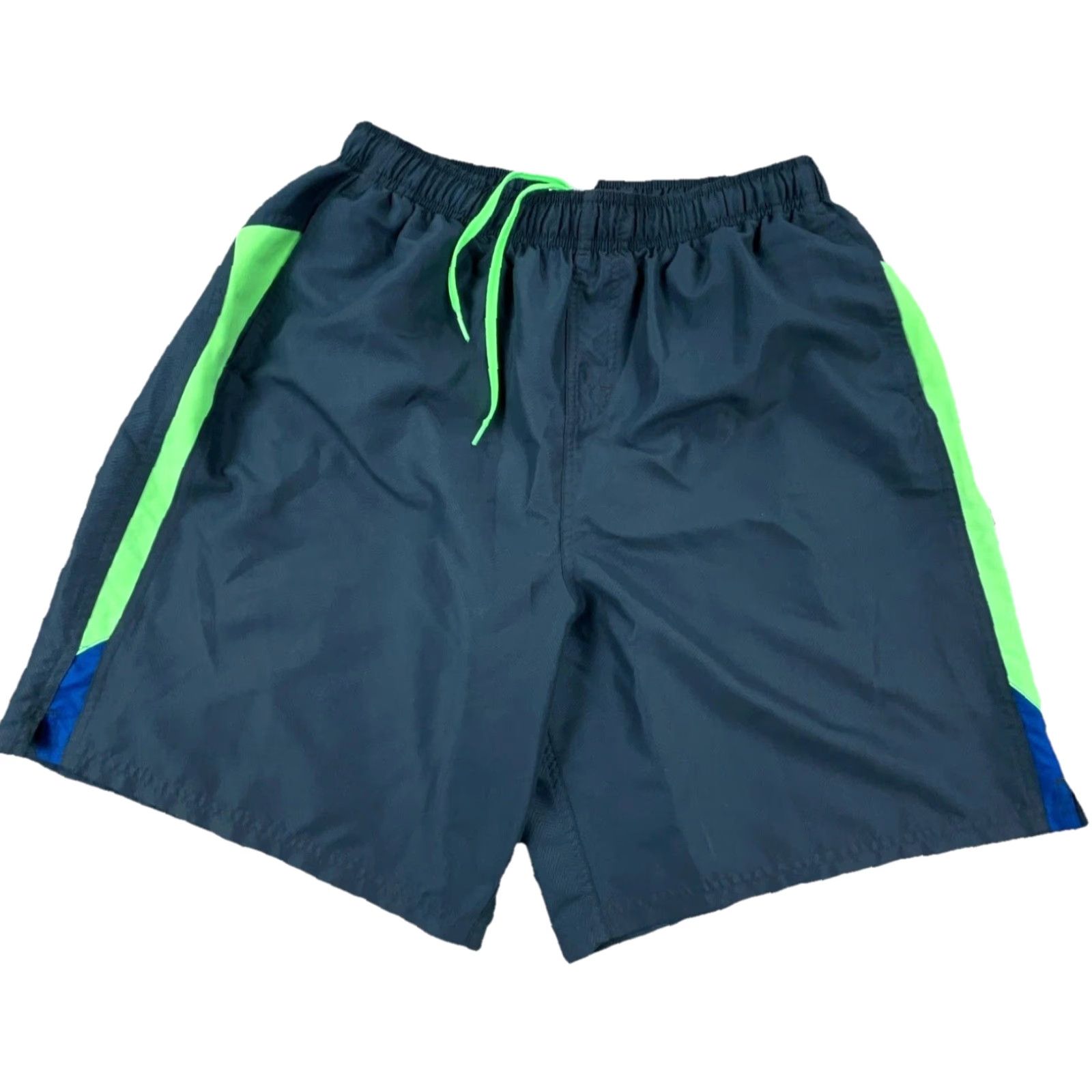 Nike Nike Swim Trunks Men XL Gray Green Bored Shorts Lined Pocket Adult 28" Waist Size US 39 - 2 Thumbnail
