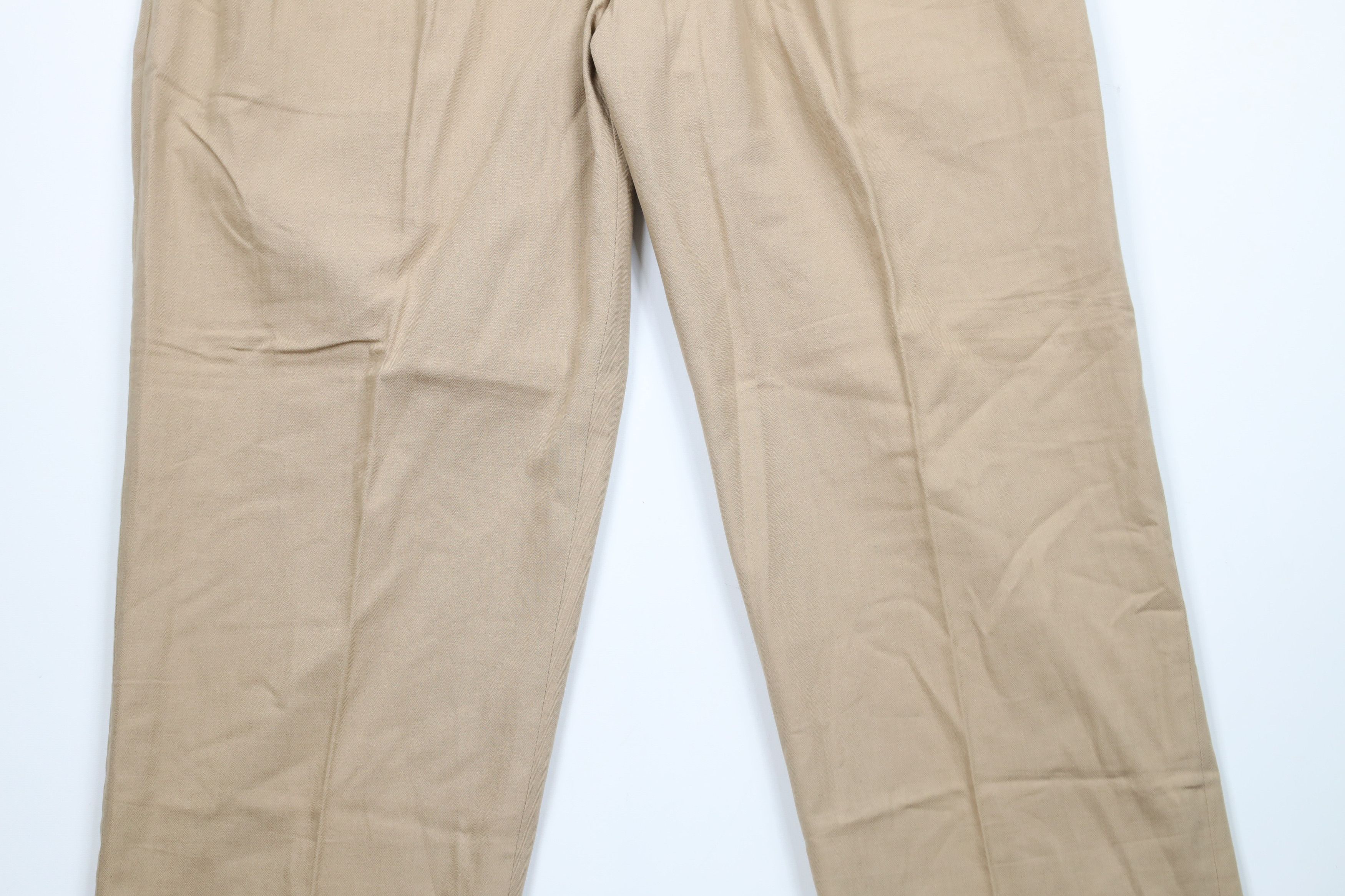 Ralph Lauren × Vintage Vintage 90s Ralph Lauren Pleated Wide Leg Chino Pants Size US 38 / EU 54 - 3 Thumbnail