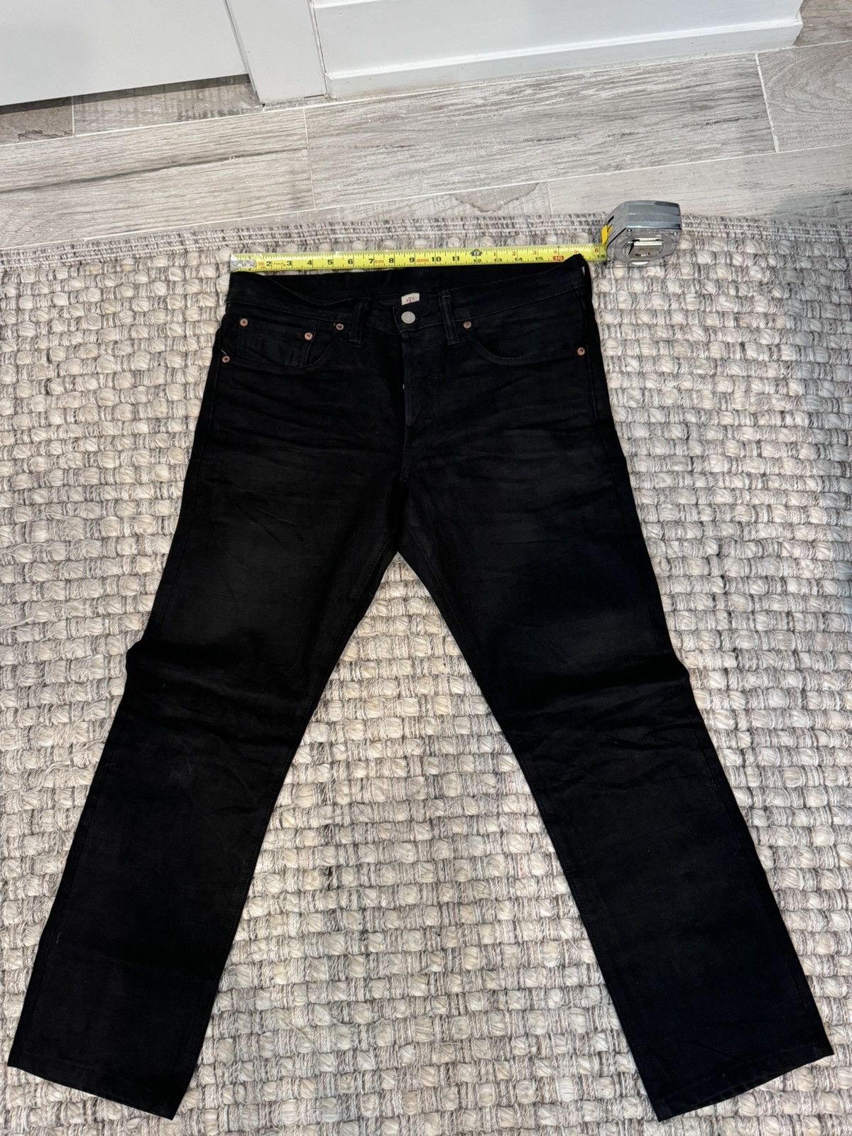 RRL Ralph Lauren Black Selvedge Denim Jeans Size US 31 - 1 Thumbnail