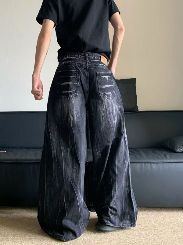 Japanese Brand × Jean Black casual vintage lightning straight jeans Size US 32 / EU 48 - 3 Thumbnail