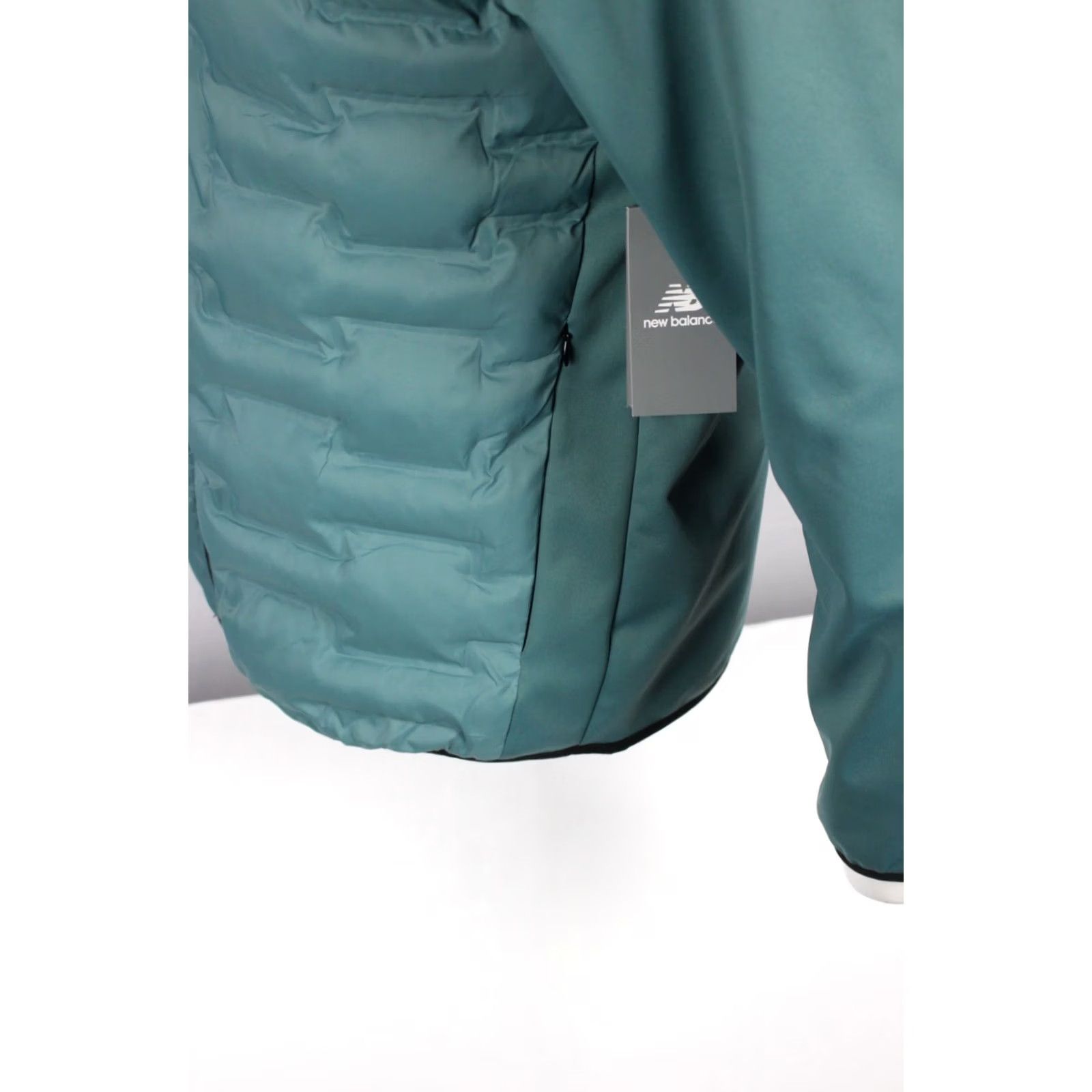 New Balance New Balance Men's Full Zip Softshell Hybrid Jacket Hooded M Medium Dark Teal Size US M / EU 48-50 / 2 - 4 Thumbnail