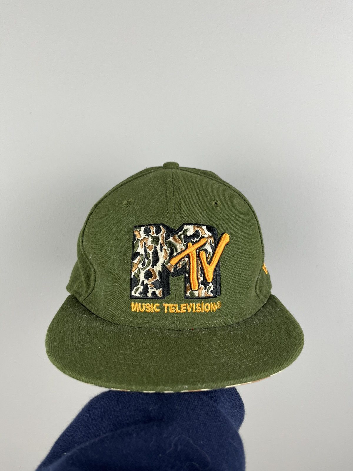 Pre-owned Made In Usa X Mtv Music Television Logo Promo Cap New Era In Green