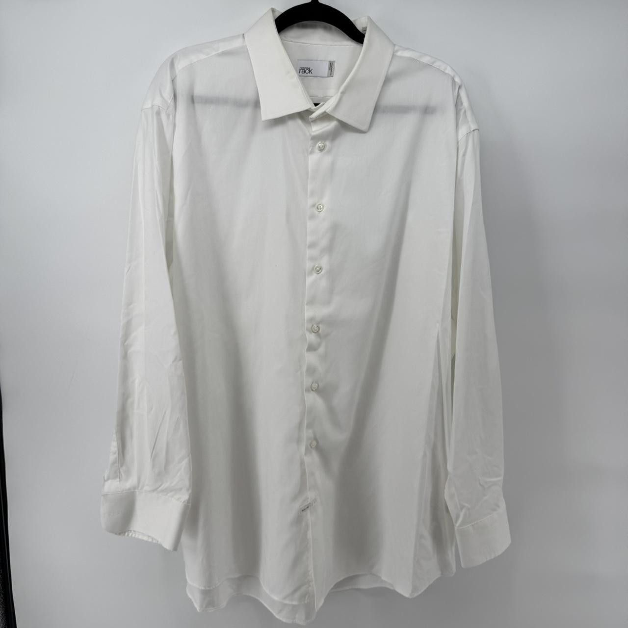Nordstrom Nordstrom Rack Men’s White Dress Shirt 18.5 34/35 Size US XL / EU 56 / 4 - 1 Thumbnail
